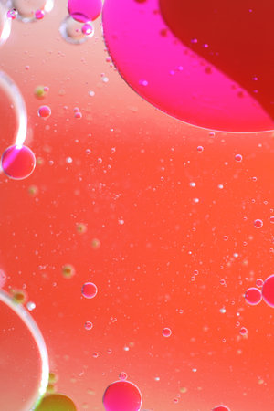The abstract elements from color water and oil.の写真素材