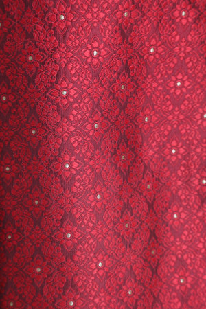 The macro picture of Thai silk skirt.の写真素材