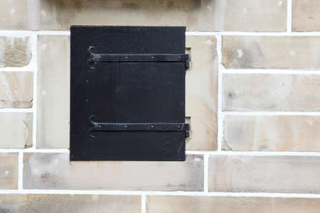 The old stone brick background showing the ruined from aged.