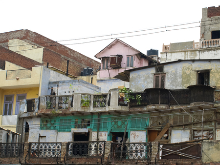 General view of the city and buildingsの写真素材