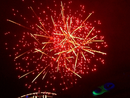 red firework
