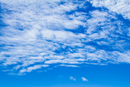 Blue sky and white cloud on Morning.の写真素材