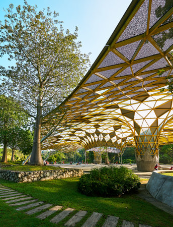 Architecture of Lake Garden in Perdana Botanical Gardenのeditorial素材