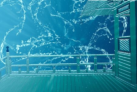 Effects of Water on Japanese Architectureの写真素材