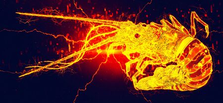 Cyber-like shrimpの写真素材
