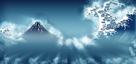 Misty Seas and Mountainsの写真素材