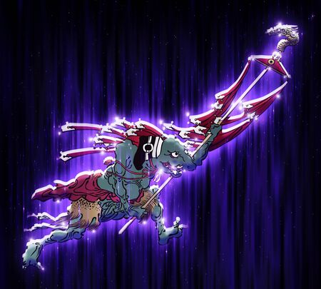 Purple Monstersの写真素材
