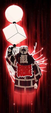 a fireman shining redの写真素材