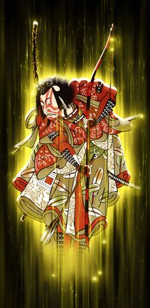 The Yellow Shining Samuraiの写真素材
