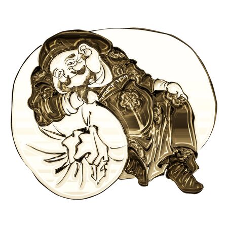 God of Fortune Shining goldenの写真素材