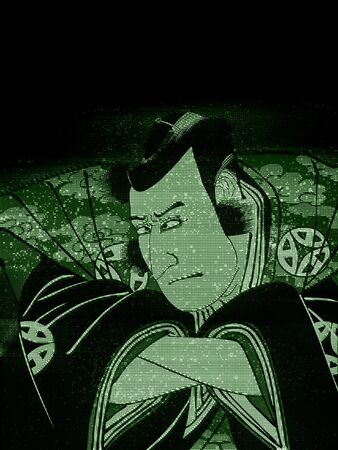 Kabuki actor son of a hologramの写真素材