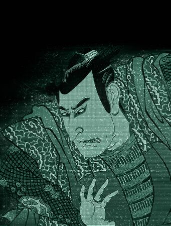 Kabuki actor son of a hologramの写真素材