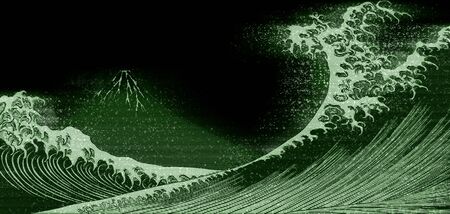 Hologram Mountains and Seasの写真素材