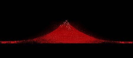 A pile of red hologramsの写真素材
