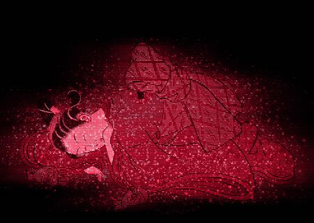 The Girl Crying in the Hologramの写真素材
