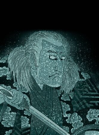 Kabuki actor son of a hologramの写真素材
