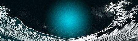 A wave of frozen feelingの写真素材