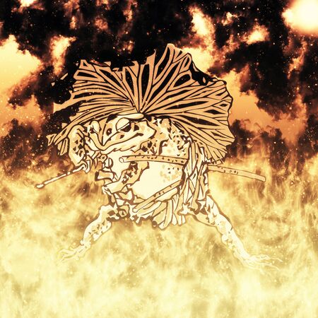 The Rose in the Flameの写真素材