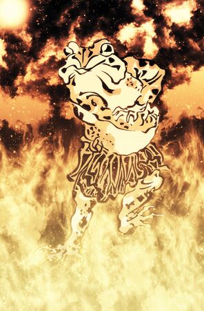 The Rose in the Flameの写真素材