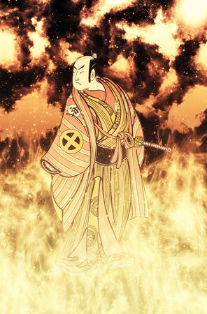 The Samurai in the Flamesの写真素材
