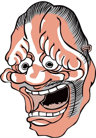 The face of a strange faceのイラスト素材