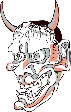 Scary Hannya's Faceのイラスト素材