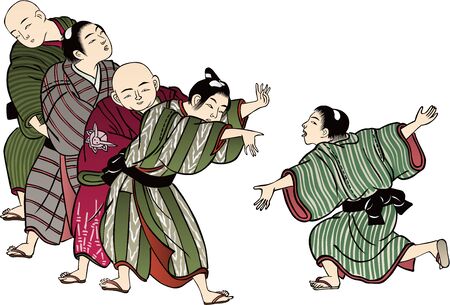 Children playingのイラスト素材