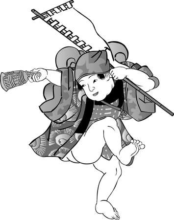 Ukiyo-e Children Part 22のイラスト素材
