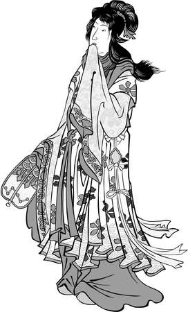 Ukiyo-e Orihime Part 1のイラスト素材