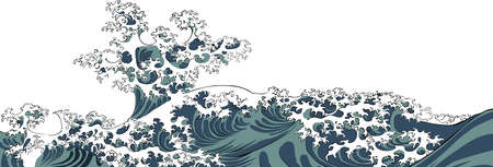 Ukiyo-e Wave Part 14のイラスト素材