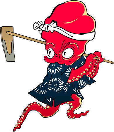 Ukiyo-e Octopus Part 1のイラスト素材