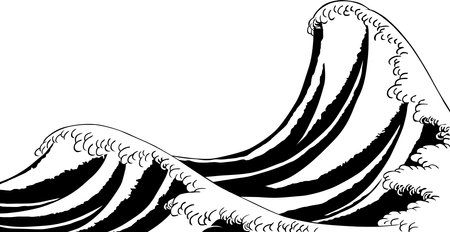 Ukiyo-e Wave Part 19のイラスト素材