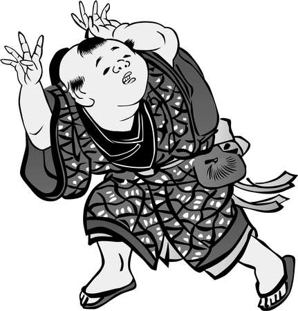 Ukiyo-e Children Part 25のイラスト素材