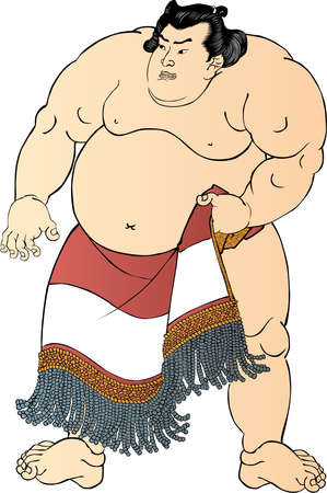 Ukiyo-e Sumo wrestler No.44のイラスト素材