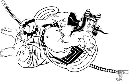 Ukiyo-e Kabuki Actor No.95のイラスト素材