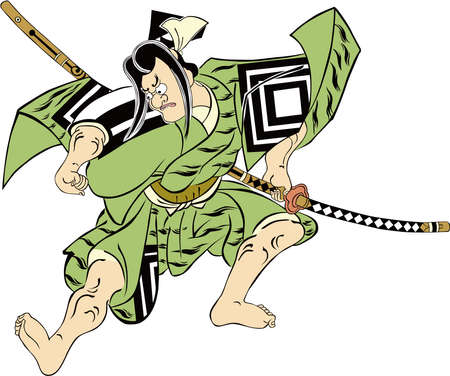 Ukiyo-e Kabuki Actor Part 98のイラスト素材