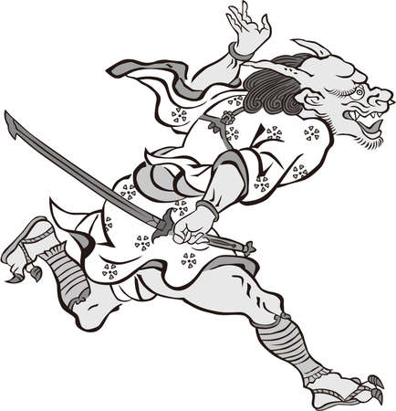 Ukiyo-e Oni Part 25のイラスト素材