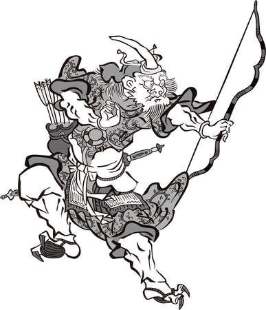 Ukiyo-e Oni Part 29のイラスト素材