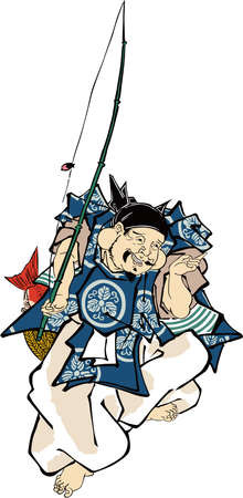 Ukiyo-e Seven Lucky Gods Part 24のイラスト素材