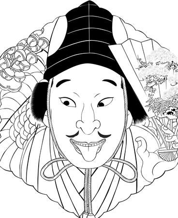 Ukiyo-e Kabuki Actors Part 99のイラスト素材
