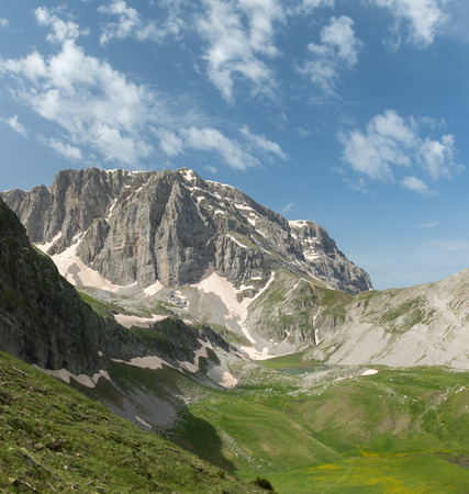 A view of mount Tymfi in Zagori region, Pindus nation park in Greeceの写真素材