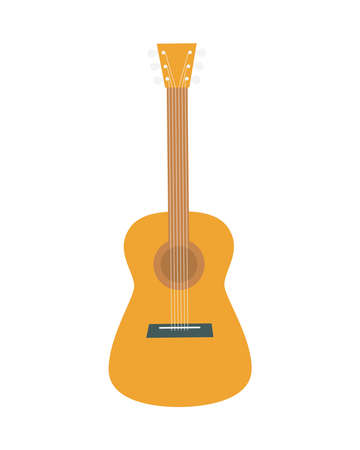 Vector illustration of an acoustic guitar.のイラスト素材