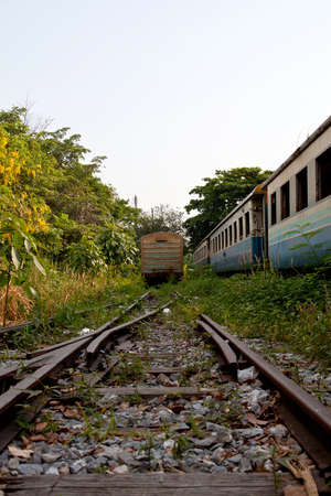 Old Railway Station in Thailandの写真素材