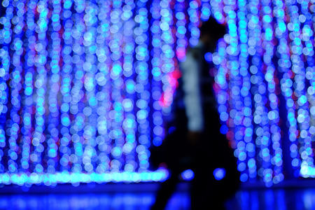 Blue bokeh background and abstract  in Thailandの写真素材