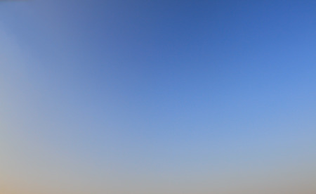 Bright blue sky - empty canvas. Clear blue sky, no clouds.の写真素材