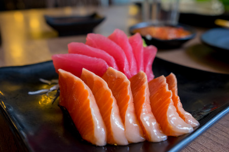 sashimi raw fish japanese food.(Selective focus)の写真素材