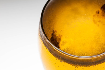 Closeup bubble of beerの写真素材