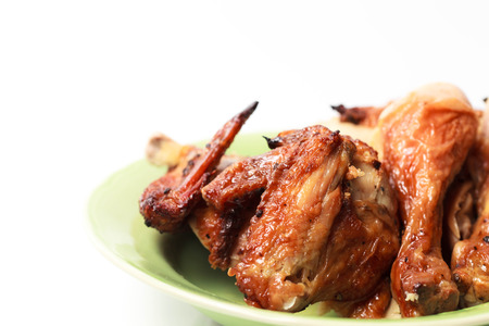 Grilled chicken wing and drumstickの写真素材