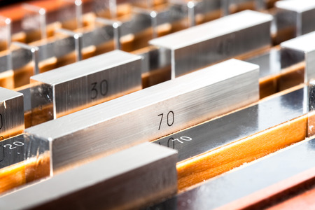 Gage block for calibration dimension equipmentの写真素材