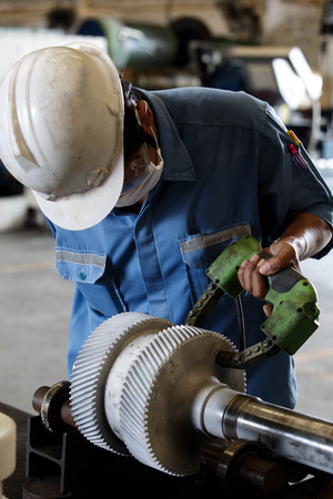 Magnetic particle Inspection for check carck and surface defectの写真素材